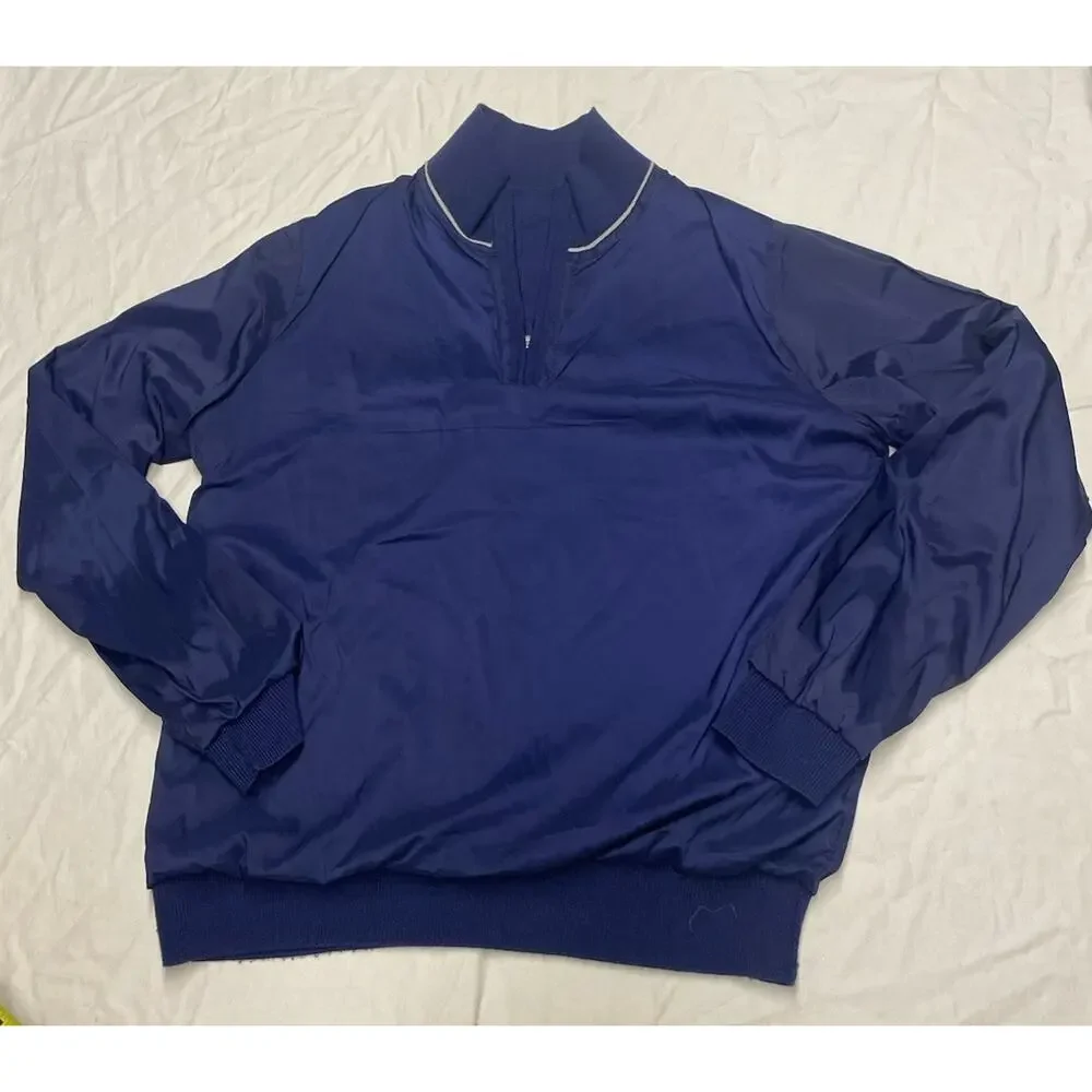 Bobby Jones  1/4 zip golf sweatshirt Merino Wool men’s size M Navy Blue Golfwear
